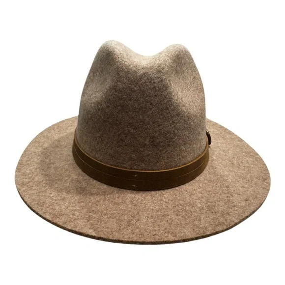 🧢 Frye Felt Tall Crown Fedora – Tumbleweed Tan – Size M/L New - Picture 2 of 6